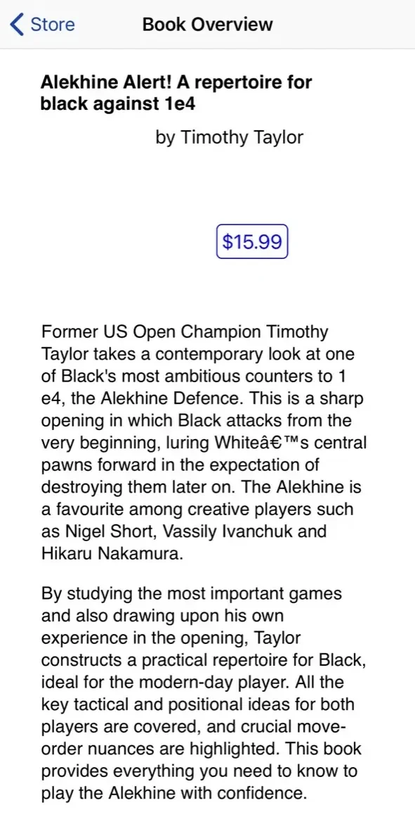 Chess Viewer paywall screen