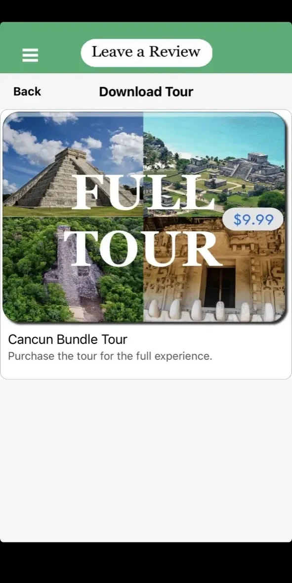 Chichen Itza paywall screen