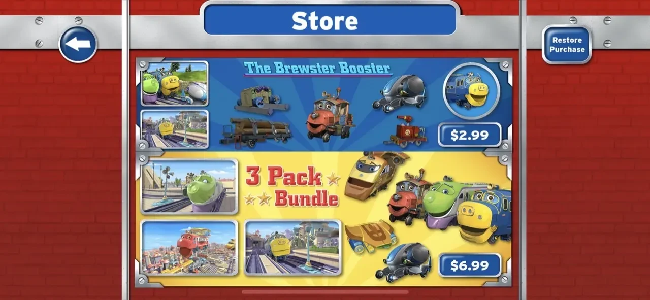 Chuggington Traintastic paywall screen