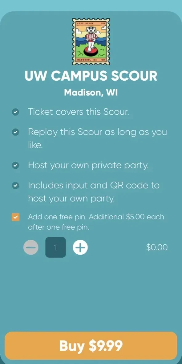 City Scour paywall screen