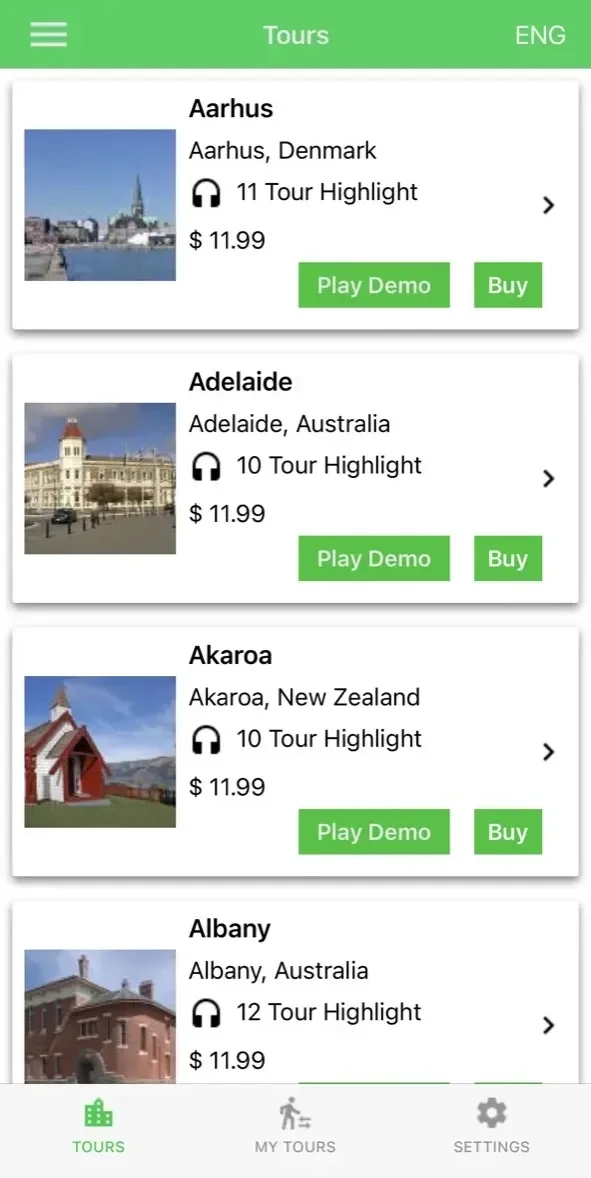Citywalks World paywall screen