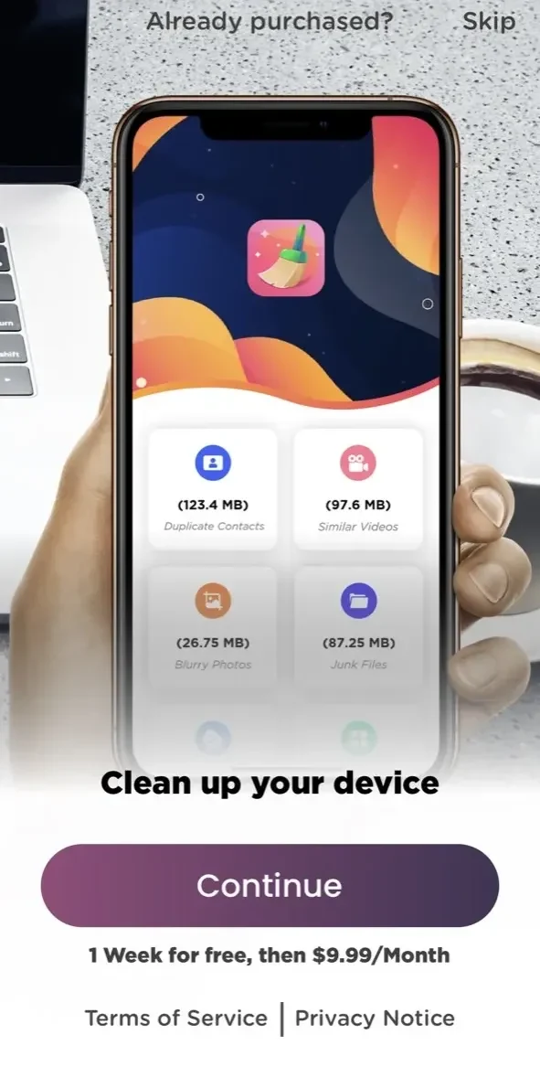Cleaner paywall screen