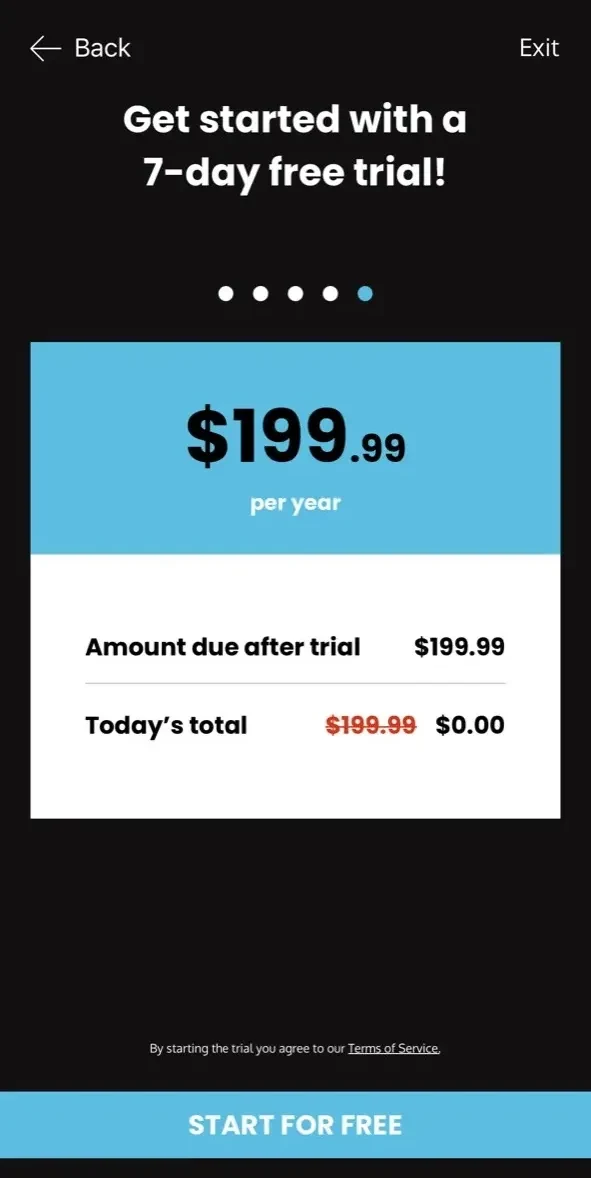 CLI Studios paywall screen