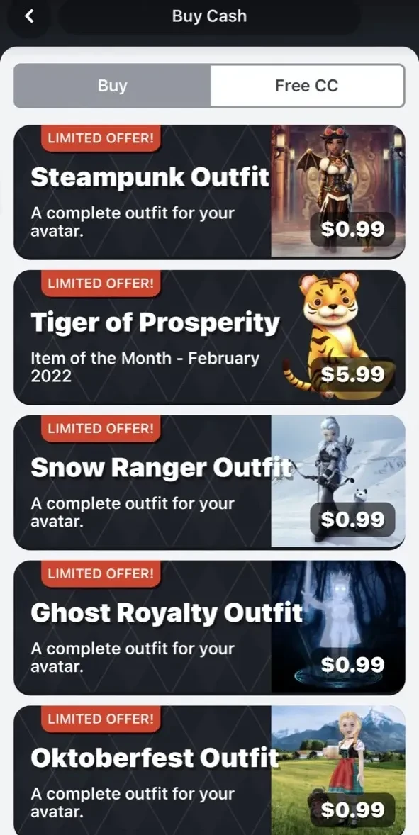 Club Cooee paywall screen