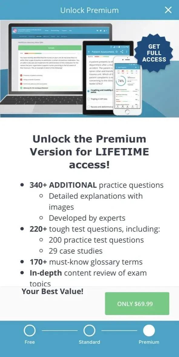 CNL paywall screen