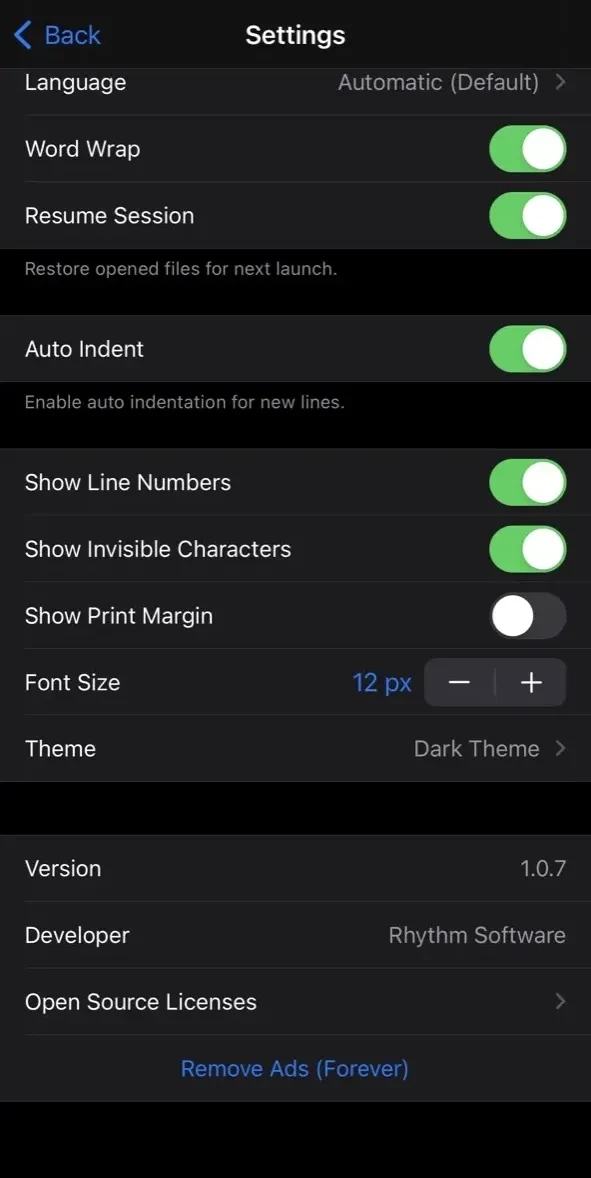 Code Editor paywall screen