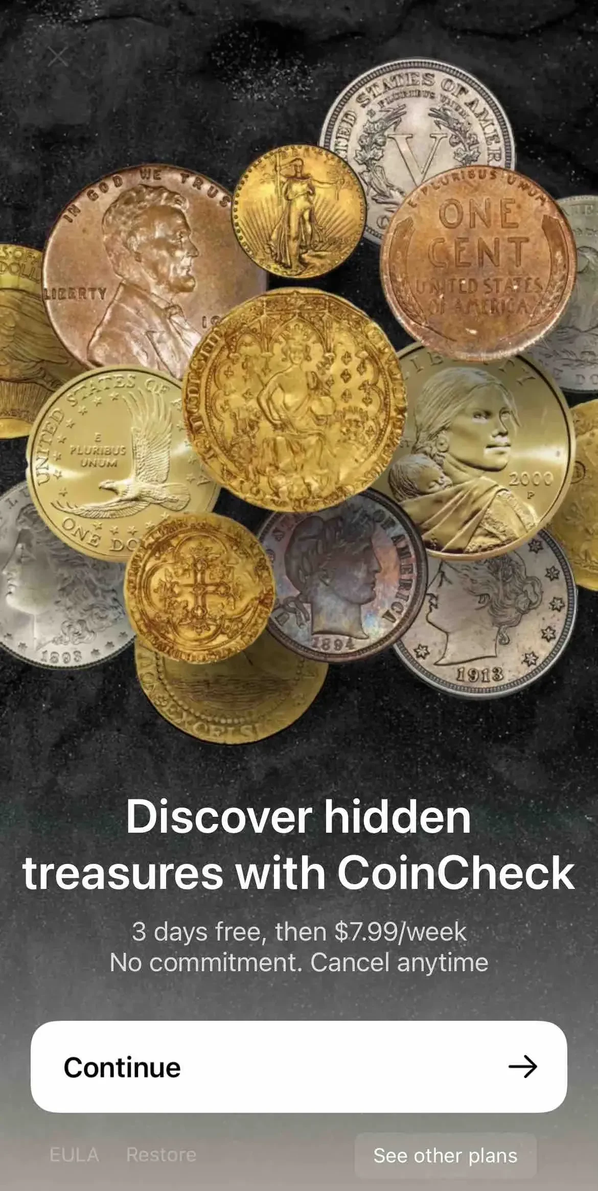 Coin Identifier paywall screen