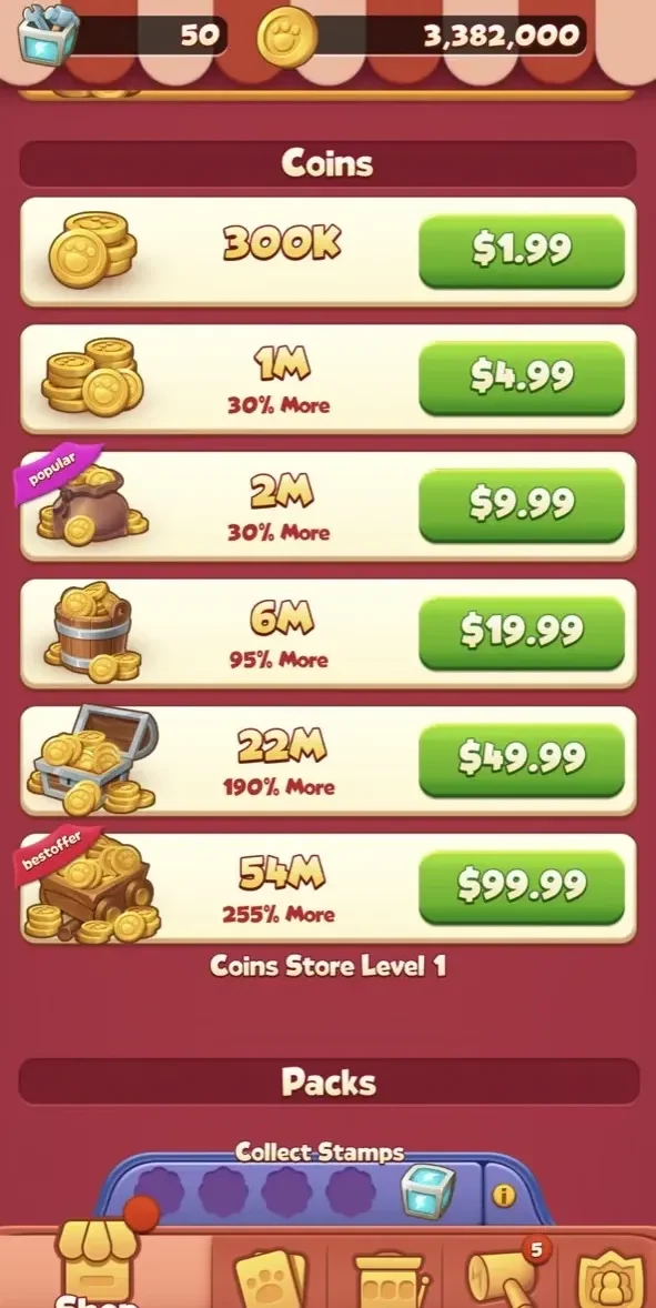Coin Tales paywall screen