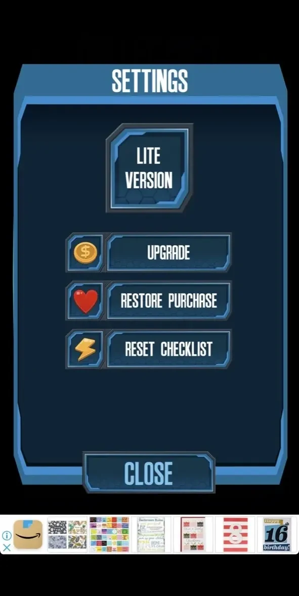 Collector paywall screen