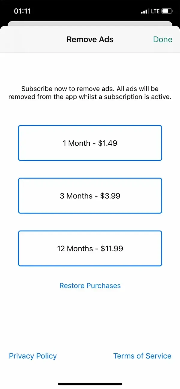ControlMyWeight paywall screen