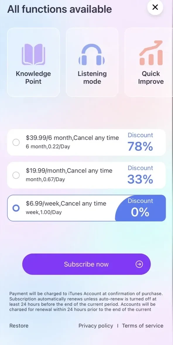 Cosmetology Exam Center 2024 paywall screen