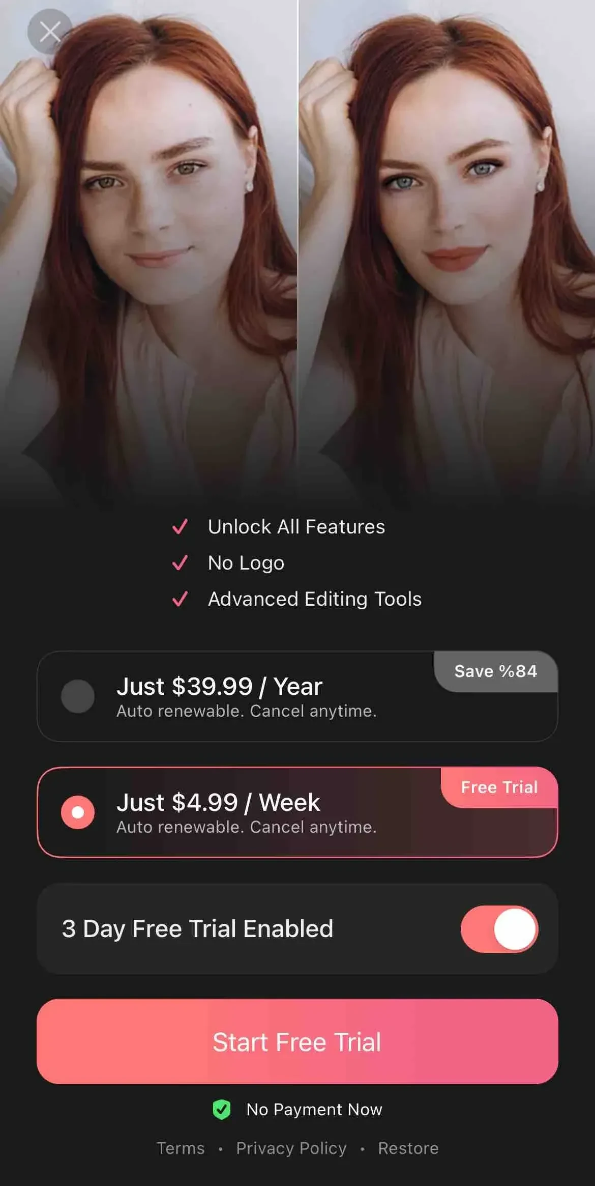 Cosmo paywall screen
