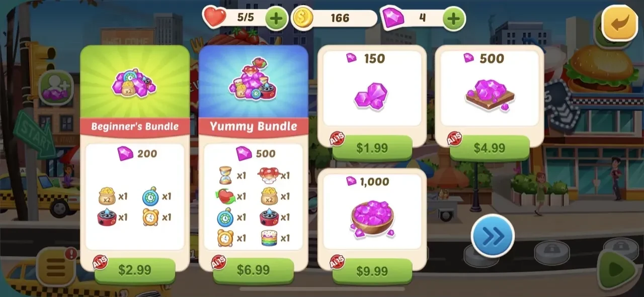 Crazy Kitchen paywall screen