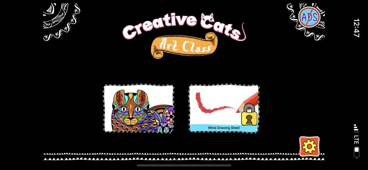 Creative Cats Art Class paywall screen