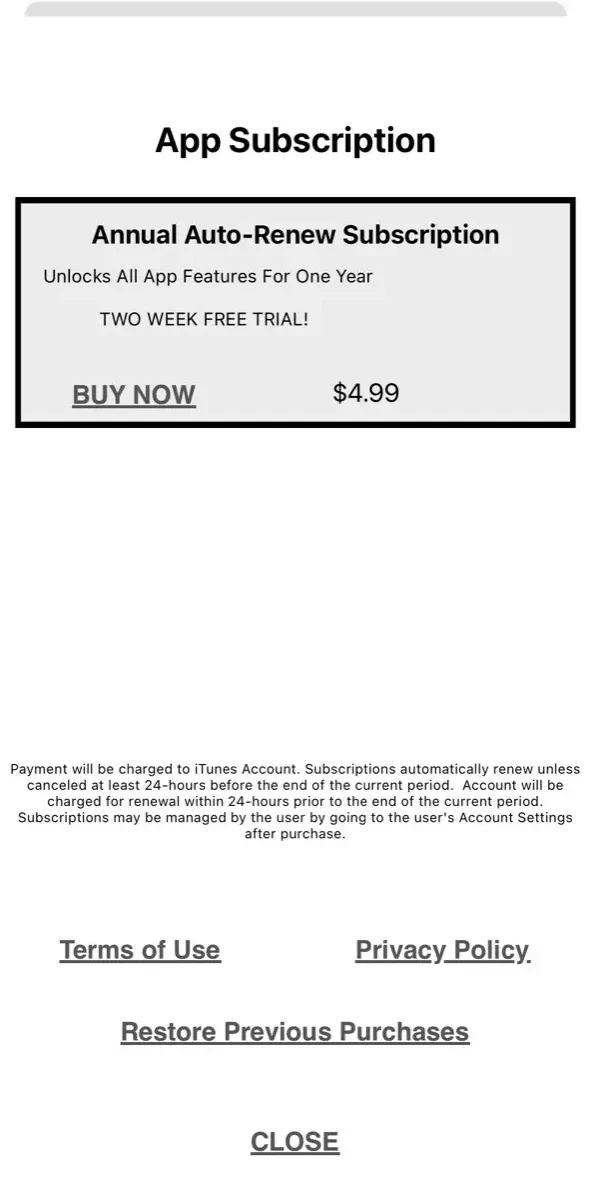 Crew Time Card paywall screen