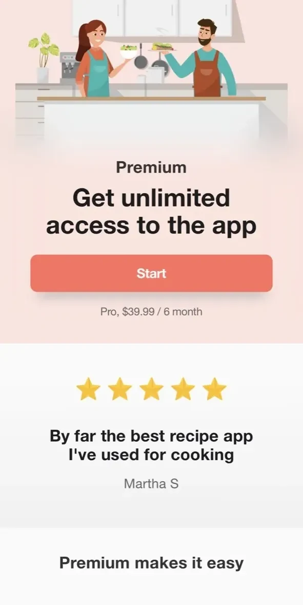 Crockpot Meals paywall screen