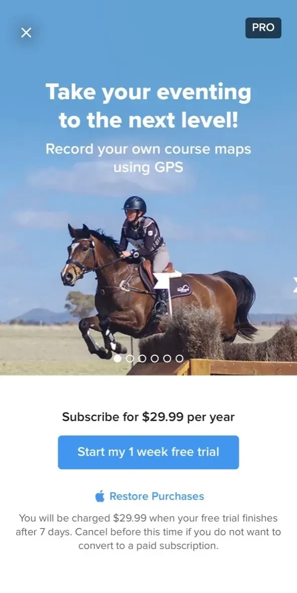 CrossCountry 2 paywall screen