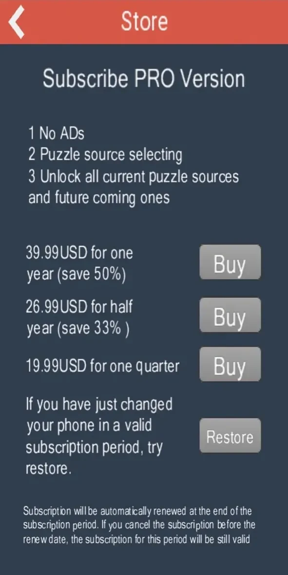 Crossword Daily paywall screen