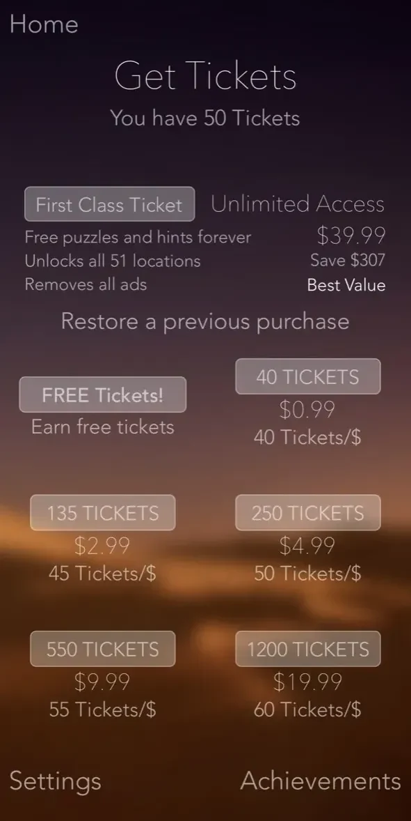 Crossword Puzzles paywall screen