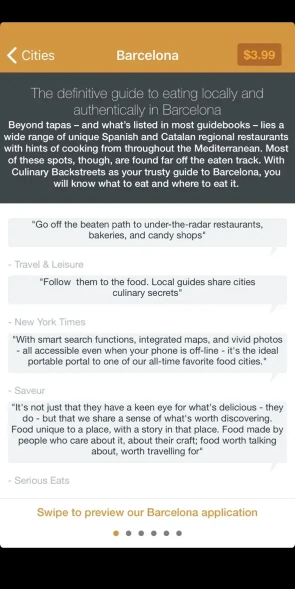 Culinary Backstreets paywall screen