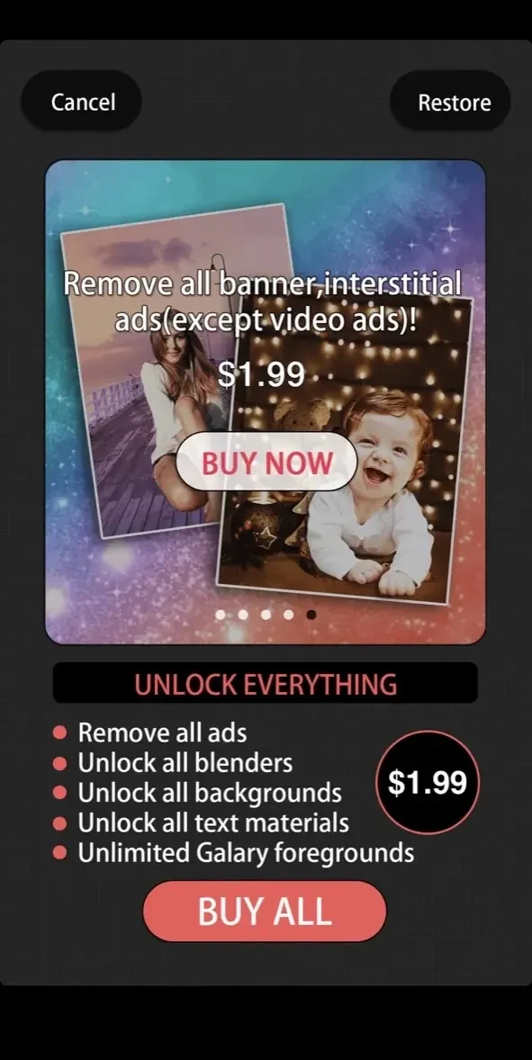 Cut & Show Me In paywall screen