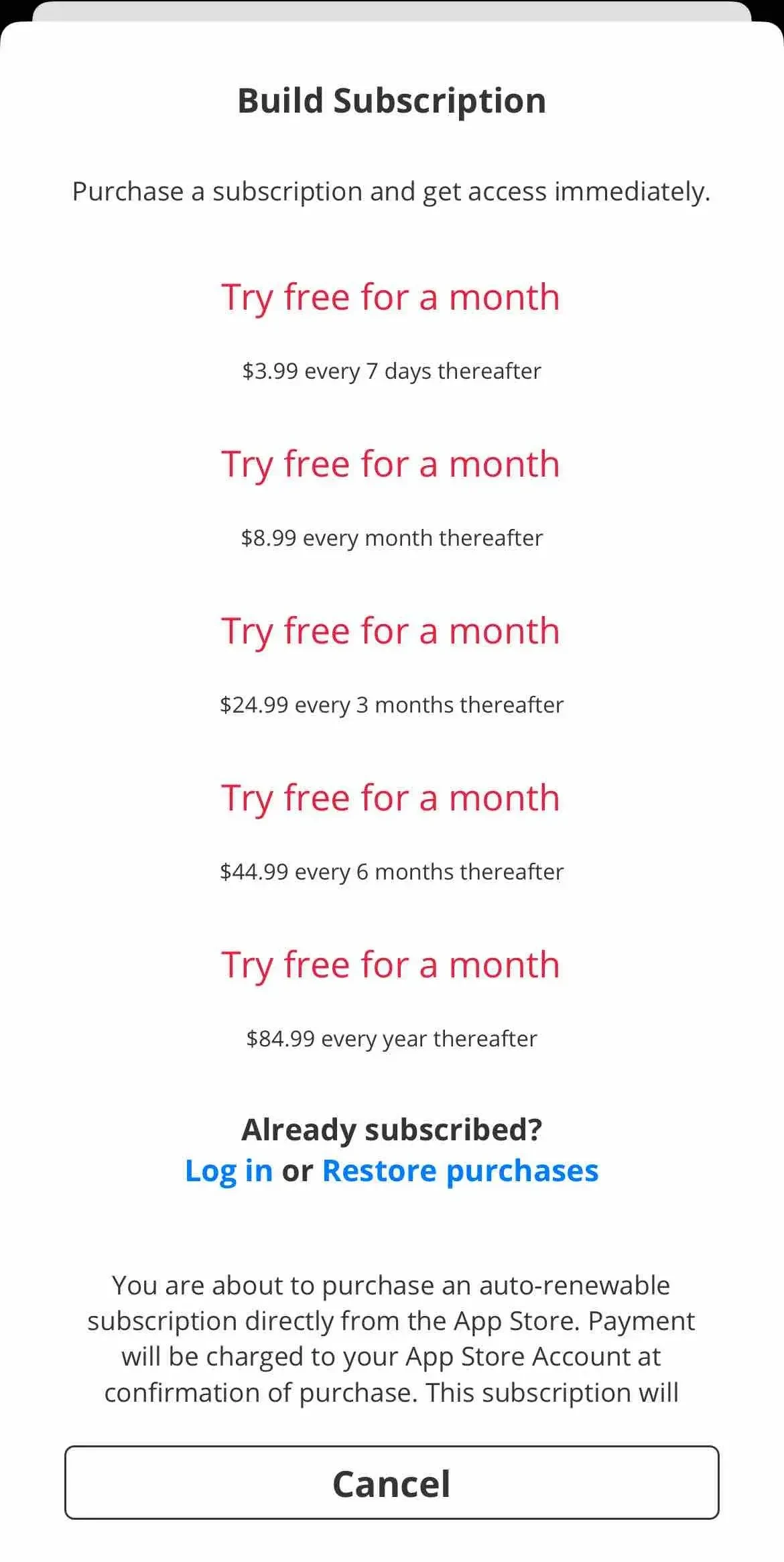 Daily Express Newspaper paywall screen