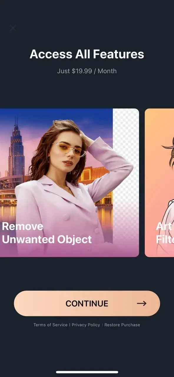 DailyCam paywall screen