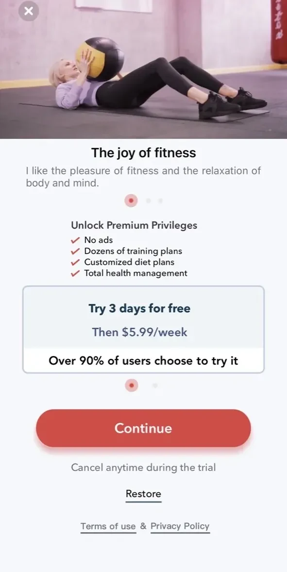 DailyGo paywall screen