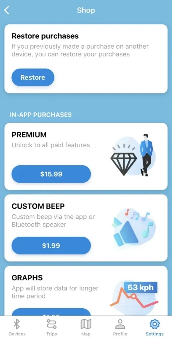 DarknessBot paywall screen