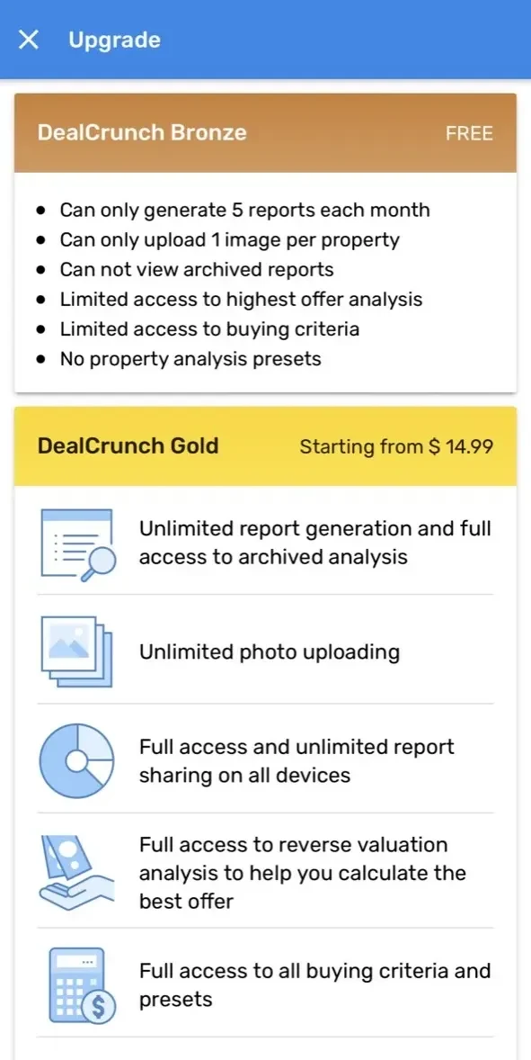DealCrunch paywall screen