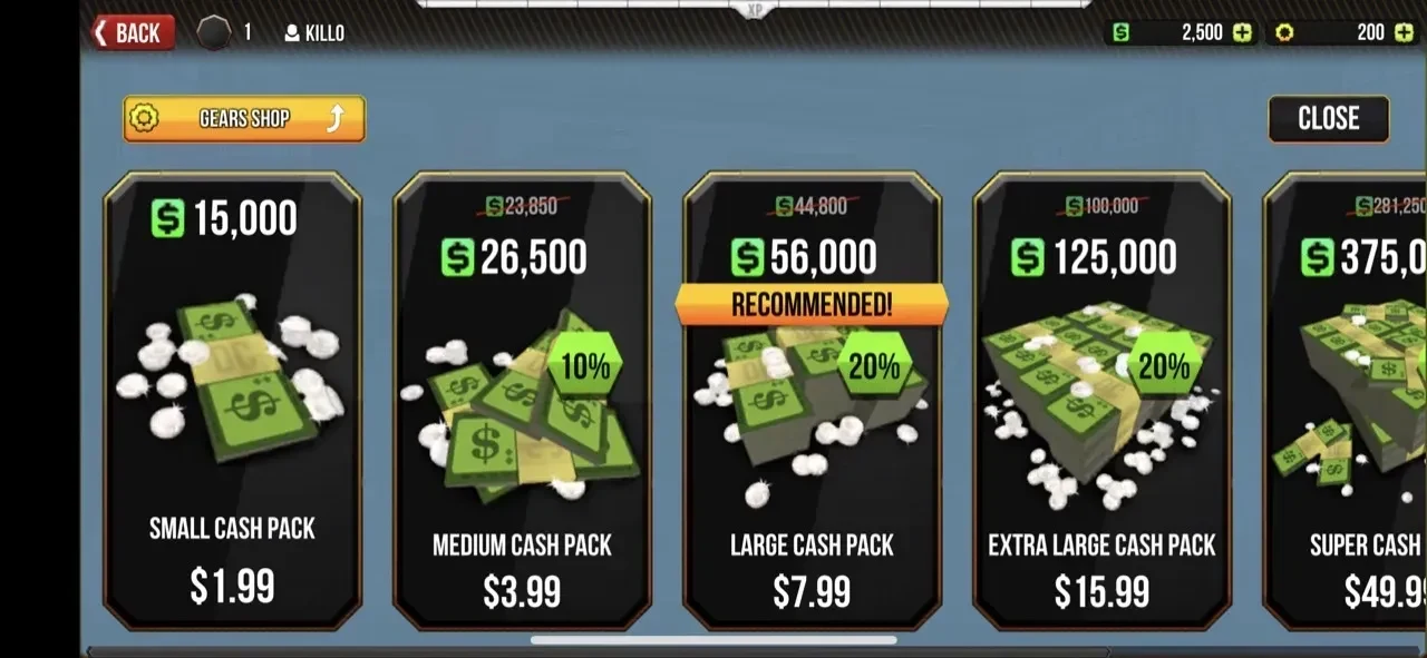 Demolition Derby Multiplayer paywall screen
