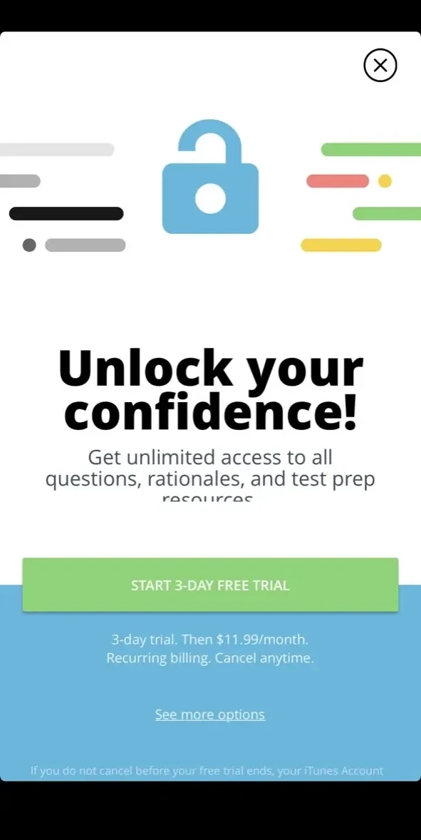 Dental Clinical Mastery paywall screen