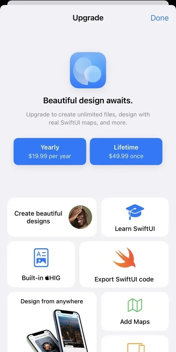 DetailsPro paywall screen