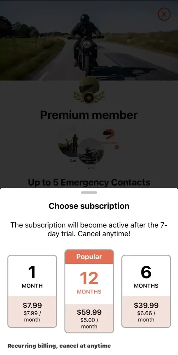 Detecht paywall screen