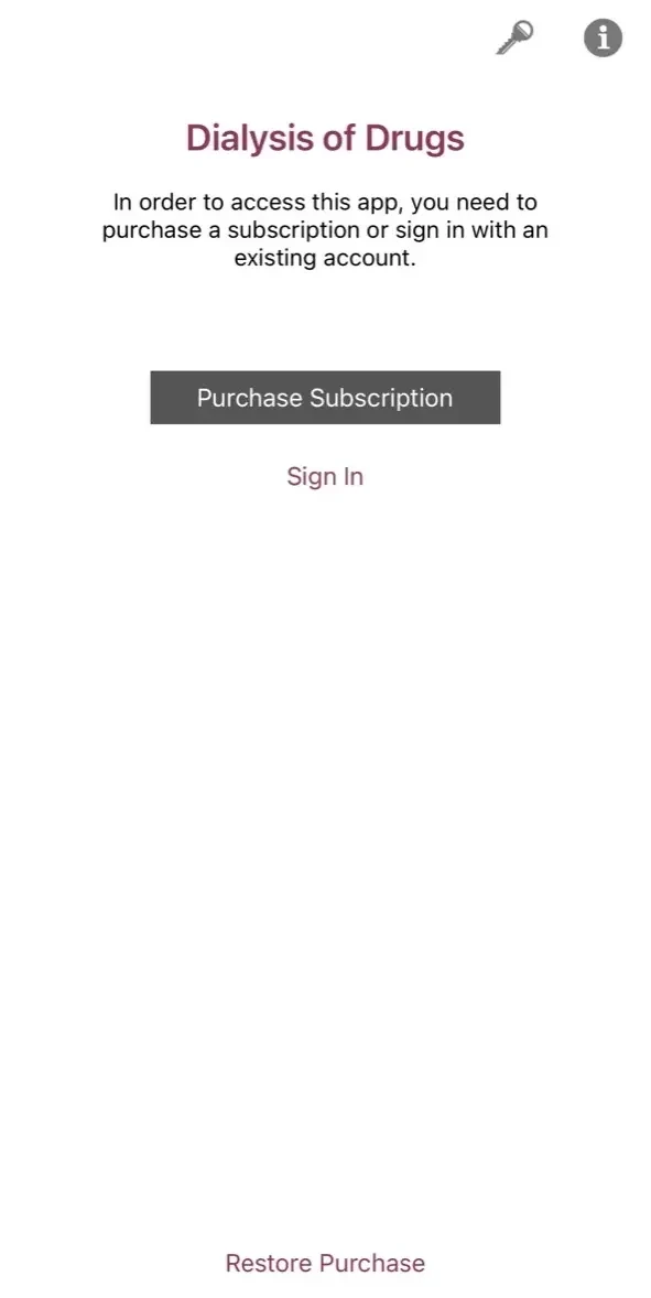Dialysis of Drugs Guide paywall screen