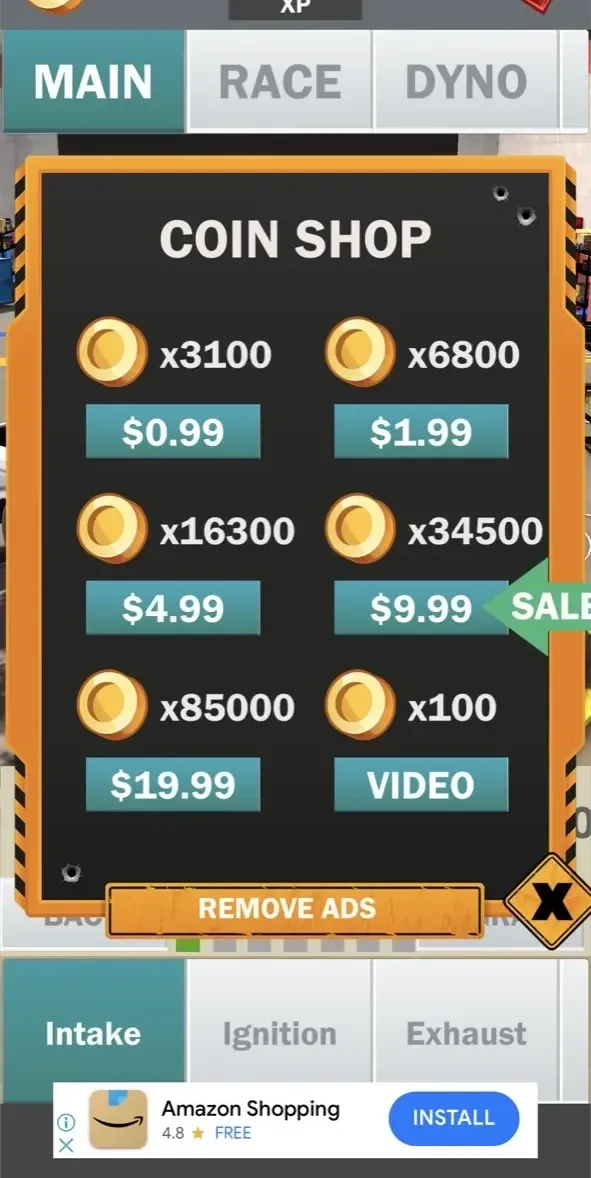 Diesel Challenge 2K21 paywall screen