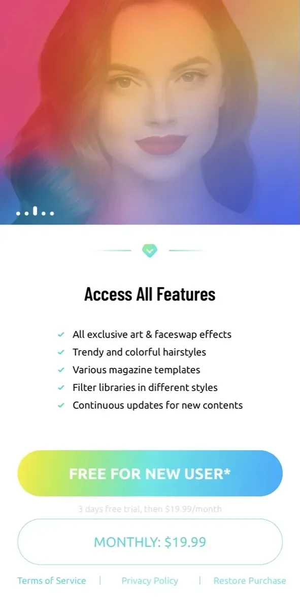 DigiArt paywall screen