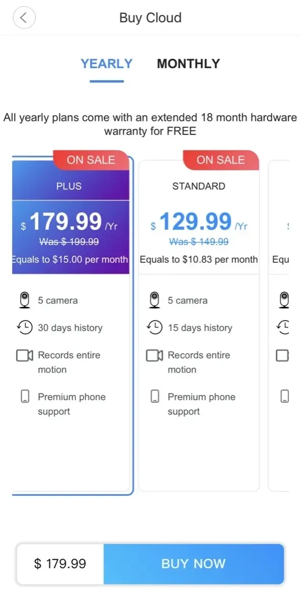 Digit Cam paywall screen