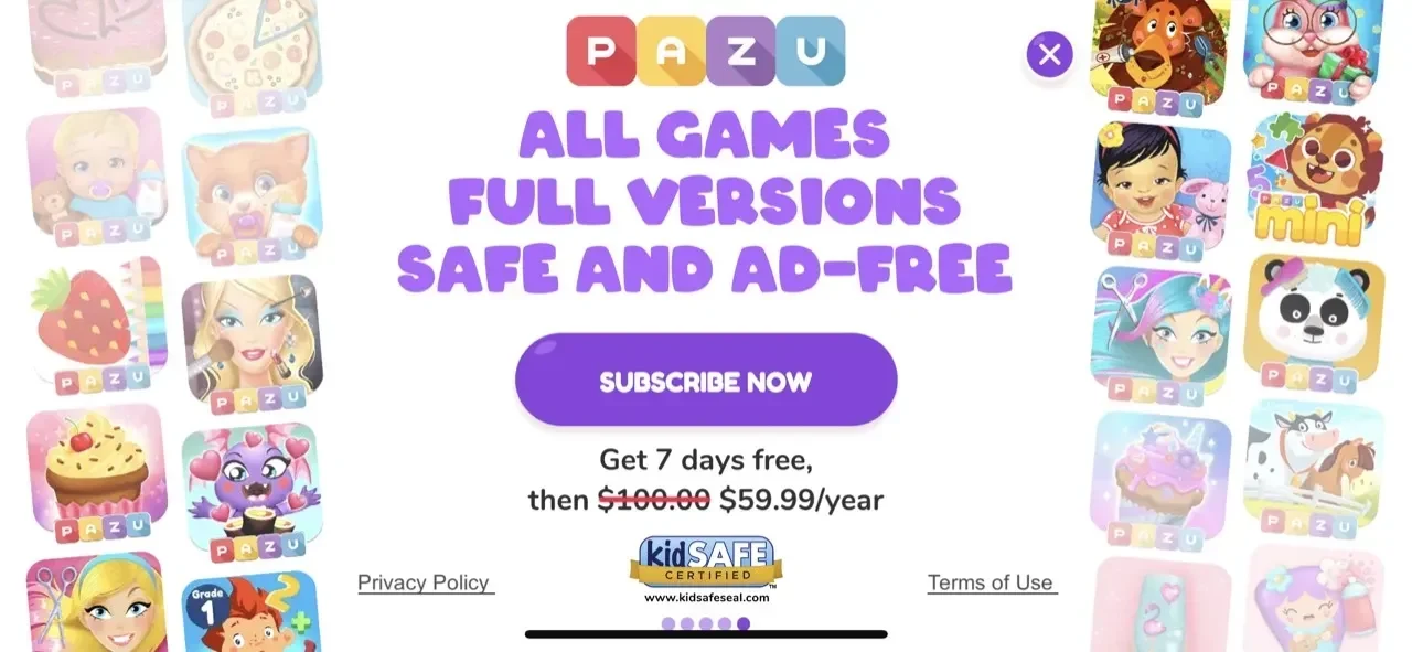 Dinosaur Game paywall screen