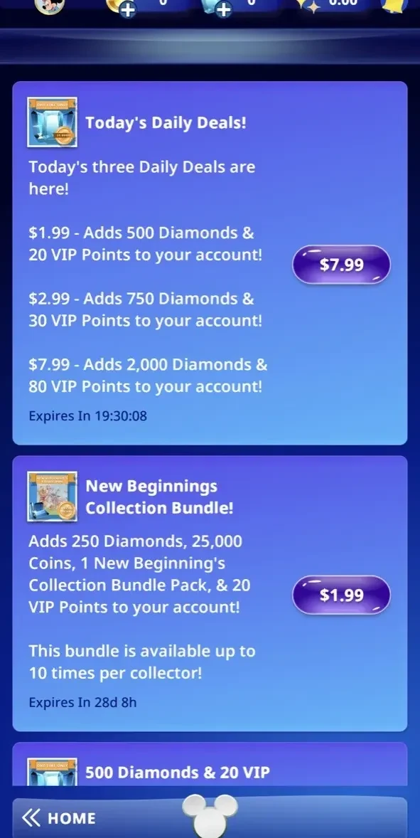 Disney Collect paywall screen