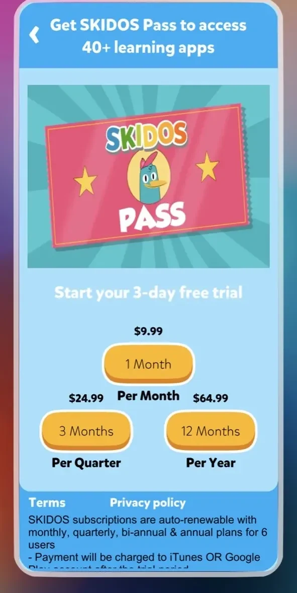 Doctor Games paywall screen