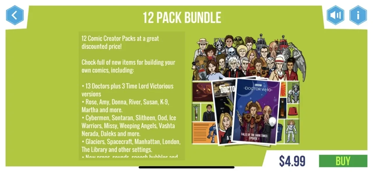 Doctor Who paywall screen