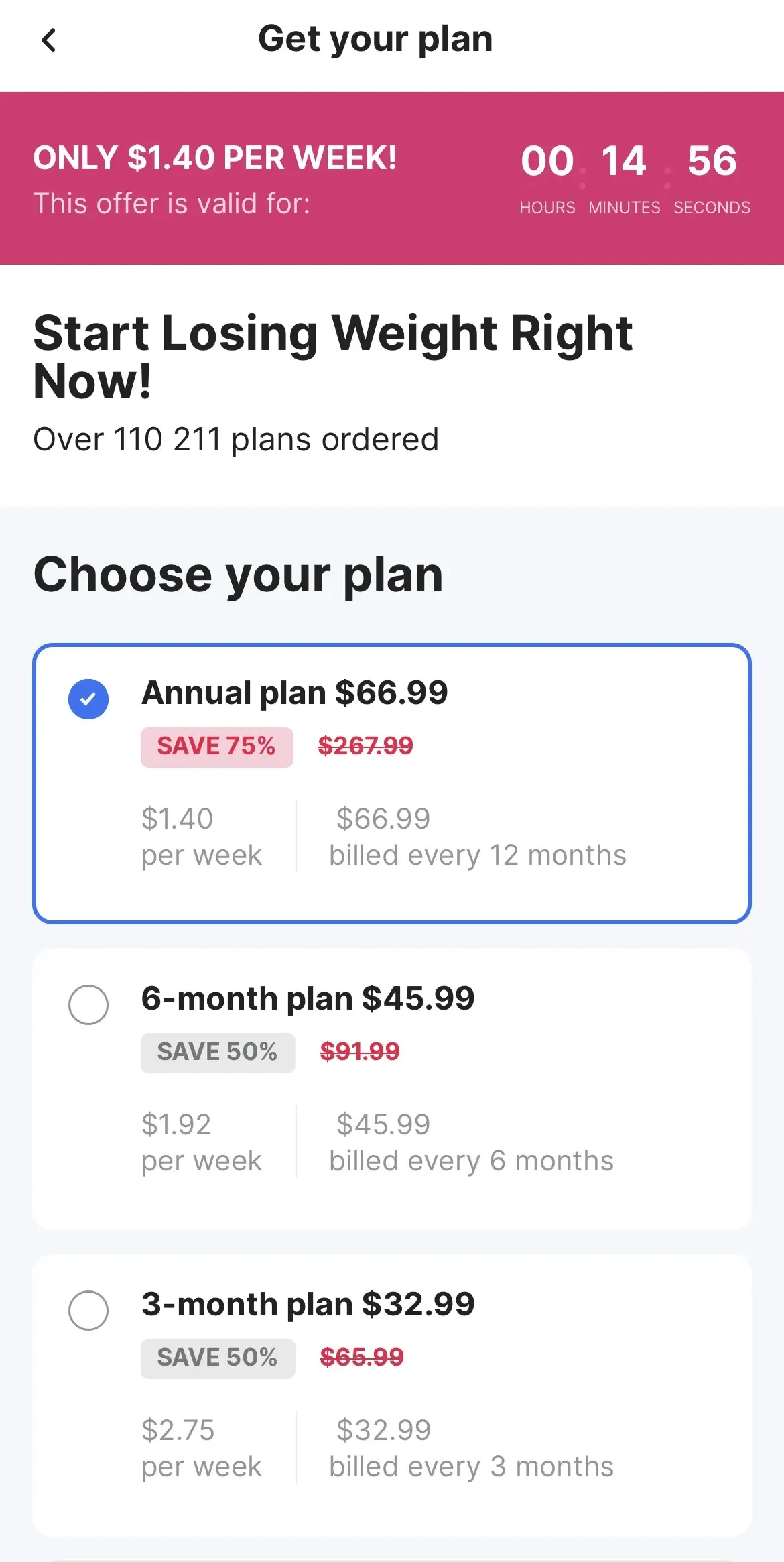 DoFasting Intermittent Fasting paywall screen