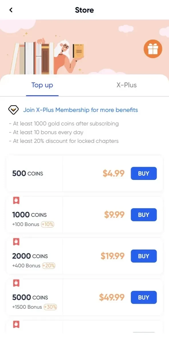 Dolphin Reader paywall screen