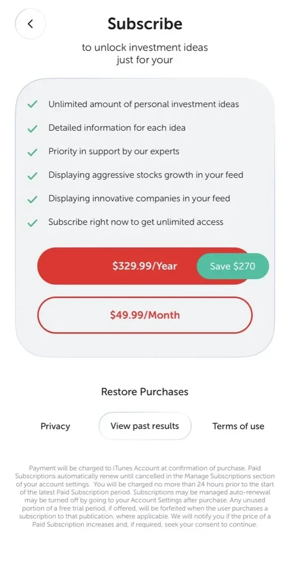 Dominant Investors Academy paywall screen