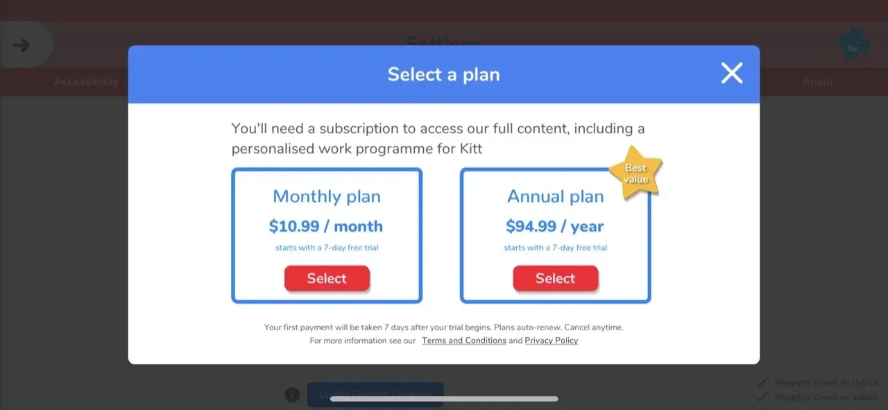 DoodleMath paywall screen