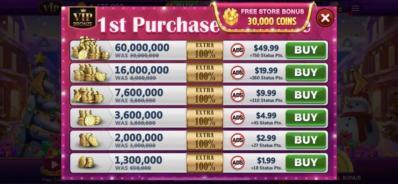 Double Win Slots Casino Game paywall screen