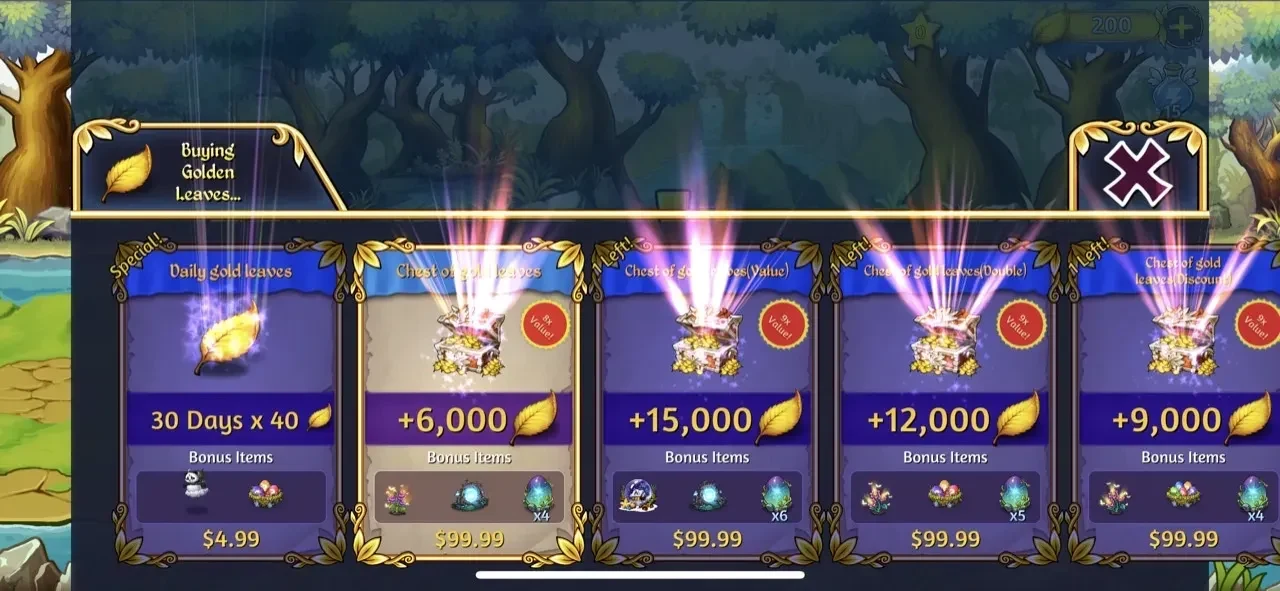 Dragon paywall screen