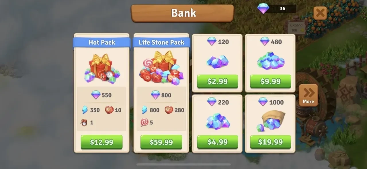 Dragon Farm Adventure paywall screen