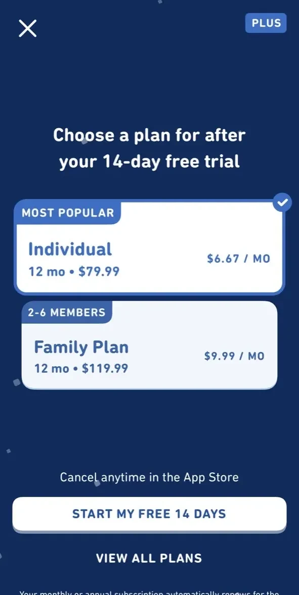 Duolingo paywall screen